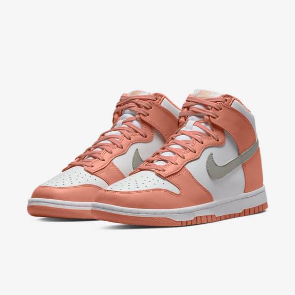 Nike Dunk High Women's Sneakers Red / White / Light | NK406COF