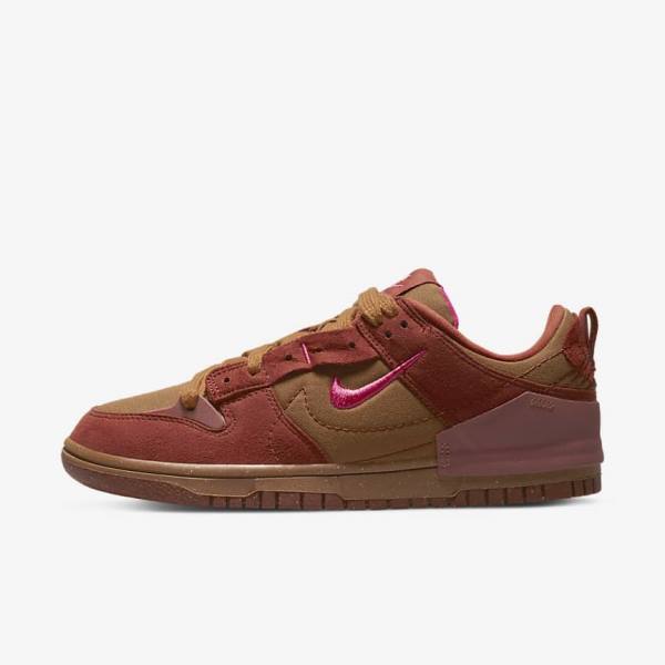 Nike Dunk Low Disrupt 2 Women\'s Sneakers Brown / Orange / Red / Pink | NK245JGW