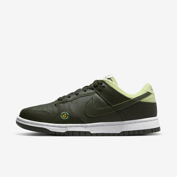 Nike Dunk Low LX Women\'s Sneakers Olive / Green | NK079SJC