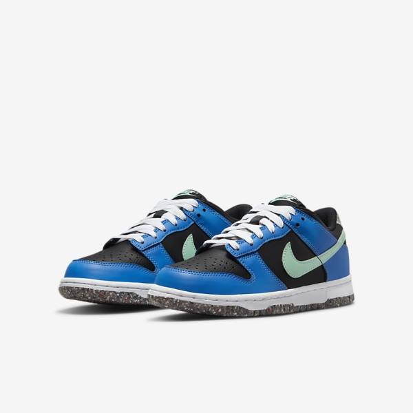 Nike Dunk Low SE Older Kids' Sneakers Black / Light Blue / Pink / Mint | NK867UHG