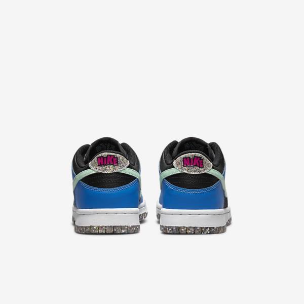 Nike Dunk Low SE Older Kids' Sneakers Black / Light Blue / Pink / Mint | NK867UHG