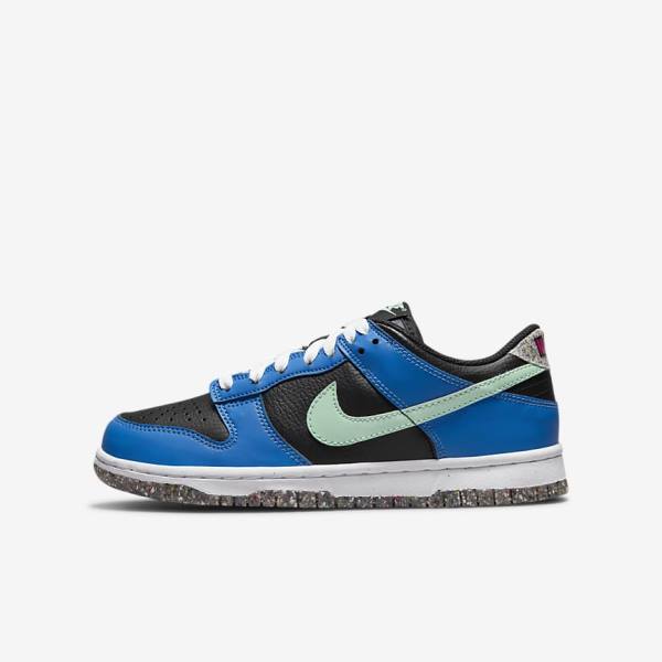 Nike Dunk Low SE Older Kids\' Sneakers Black / Light Blue / Pink / Mint | NK867UHG