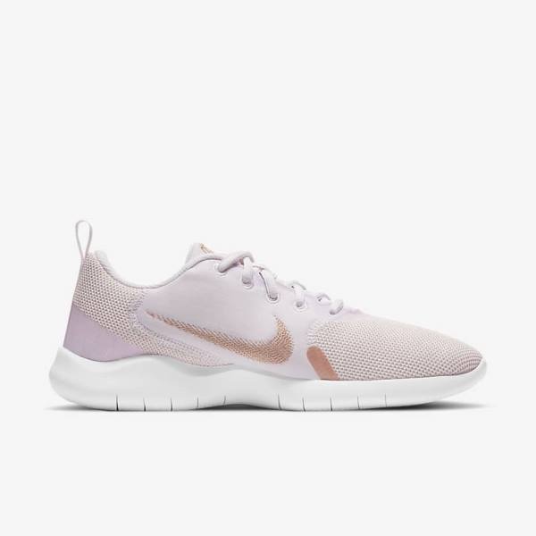 Nike Flex Experience Run 10 Road Women's Running Shoes Light Purple / White / Metal Red Brown | NK187GWB