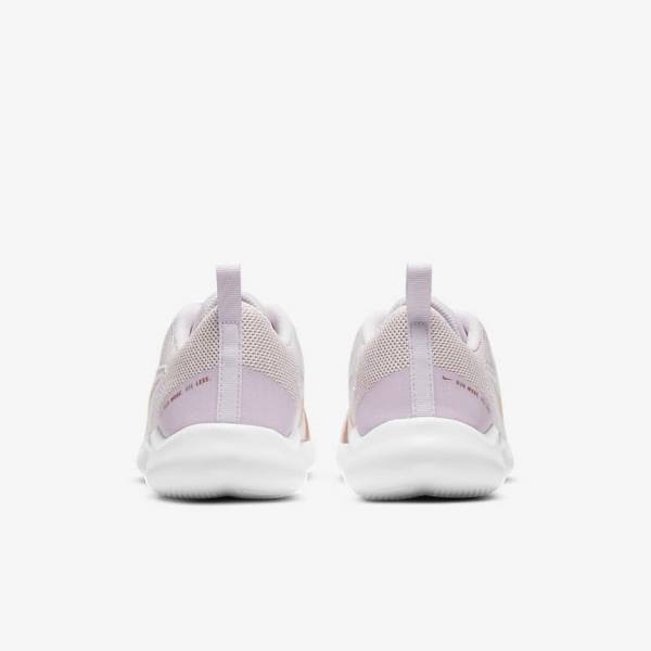 Nike Flex Experience Run 10 Road Women's Running Shoes Light Purple / White / Metal Red Brown | NK187GWB