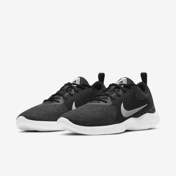 Nike Flex Experience Run 10 Road Women's Running Shoes Black / Dark Grey / White | NK519ASB