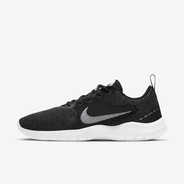 Nike Flex Experience Run 10 Road Women\'s Running Shoes Black / Dark Grey / White | NK519ASB