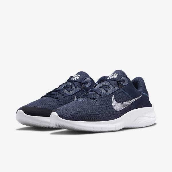 Nike Flex Experience Run 11 Next Nature Road Men's Running Shoes Navy / Dark Obsidian / White | NK469HIS