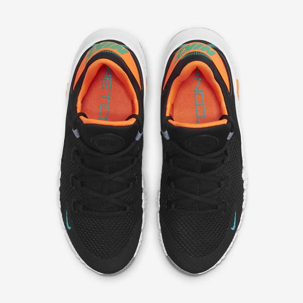 Nike Free Metcon 4 Men's Training Shoes Black / Orange / White / Turquoise | NK075CWB