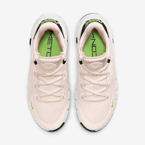 Nike Free Metcon 4 Women's Training Shoes Light Pink / White / Black / Green | NK503AES