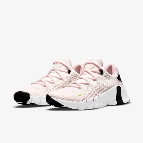 Nike Free Metcon 4 Women's Training Shoes Light Pink / White / Black / Green | NK503AES