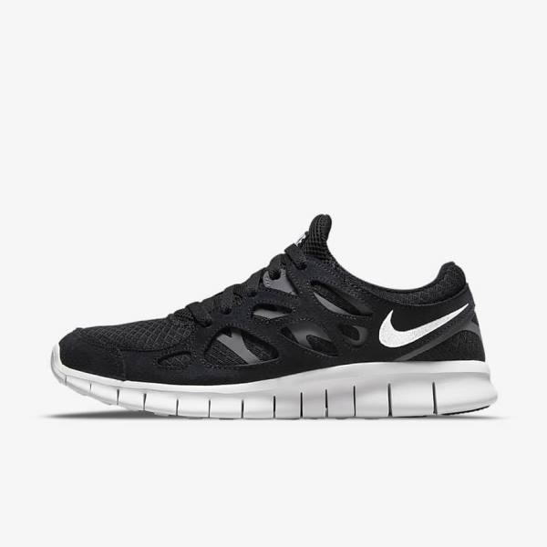 Nike Free Run 2 Men\'s Sneakers Black / Dark Grey / White | NK895WZK