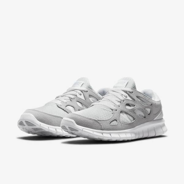 Nike Free Run 2 Men's Sneakers Grey / White / Platinum | NK148SEA