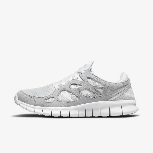 Nike Free Run 2 Men\'s Sneakers Grey / White / Platinum | NK148SEA