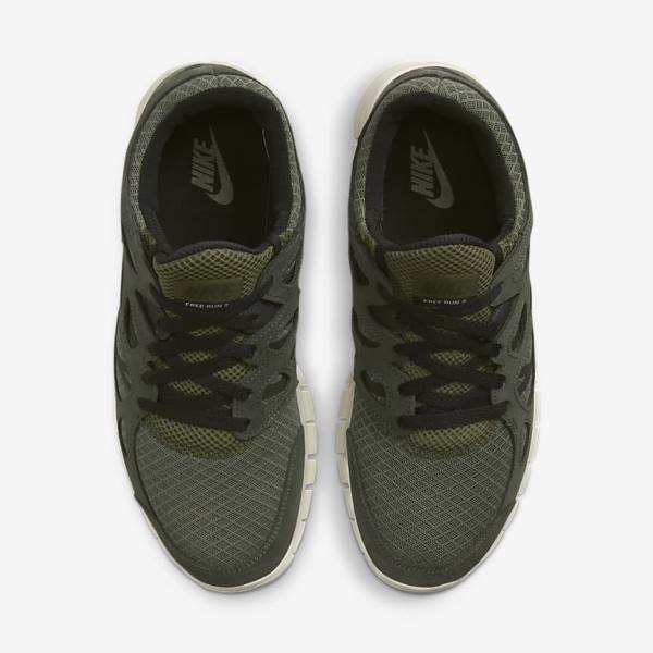 Nike Free Run 2 Men's Sneakers Olive / Black | NK471PFI