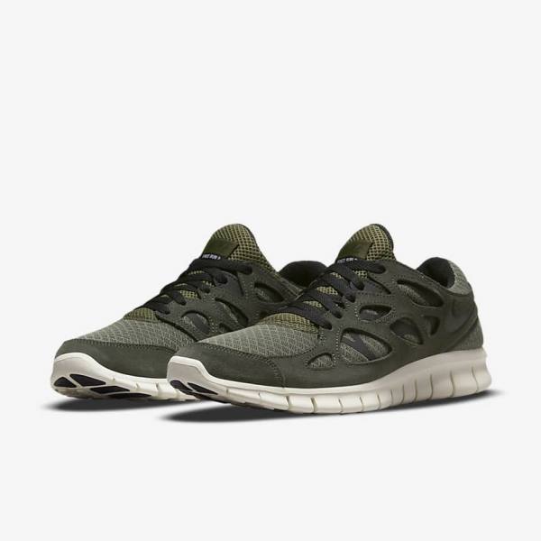 Nike Free Run 2 Men's Sneakers Olive / Black | NK471PFI