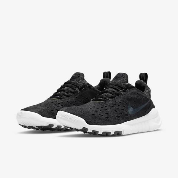 Nike Free Run Trail Men's Sneakers Black / White / Dark Grey | NK640DRX