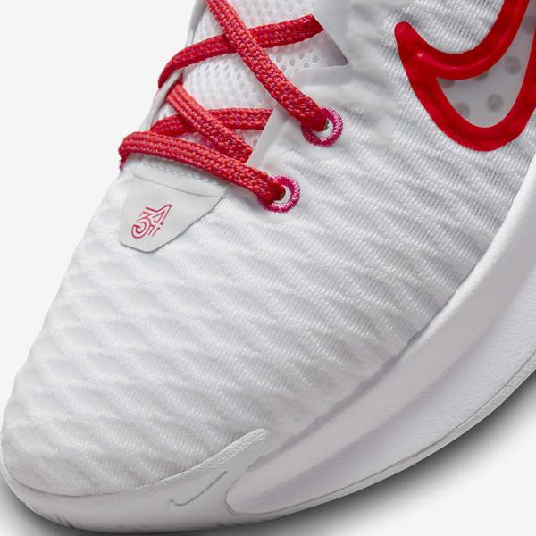 Nike Giannis Immortality Men's Basketball Shoes White / Pink / Platinum / Red | NK246VZQ