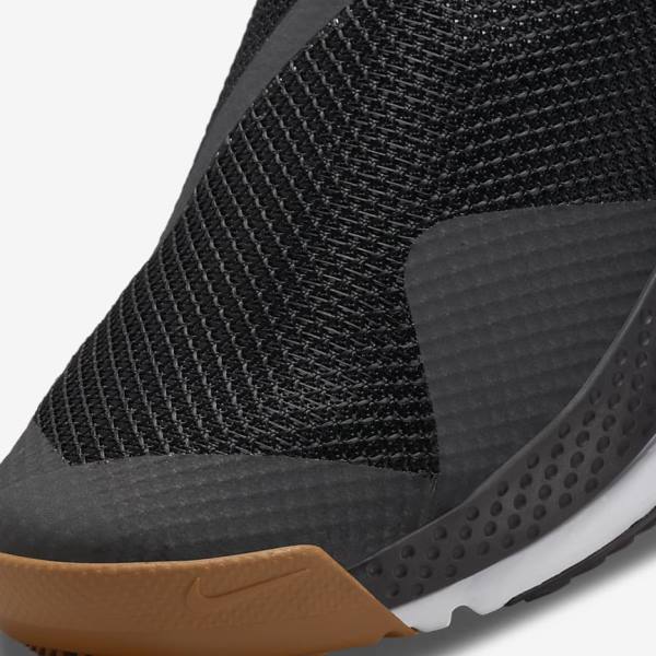 Nike Go FlyEase Men's Sneakers Black / Dark Grey / Gold / White | NK021OWV