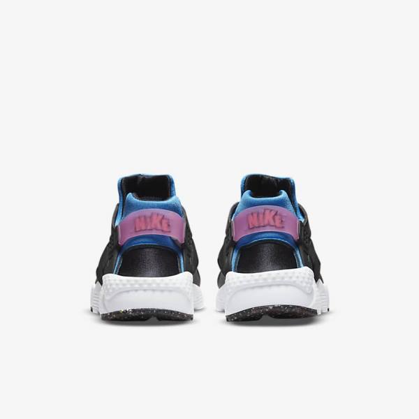 Nike Huarache Run Older Kids' Sneakers Black / Light Blue / Pink / Mint | NK237JZU