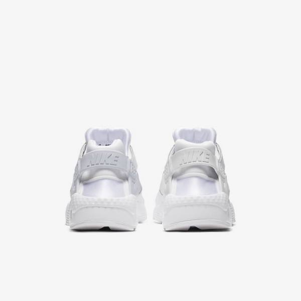 Nike Huarache Run Older Kids' Sneakers White / Platinum / White | NK183BTX