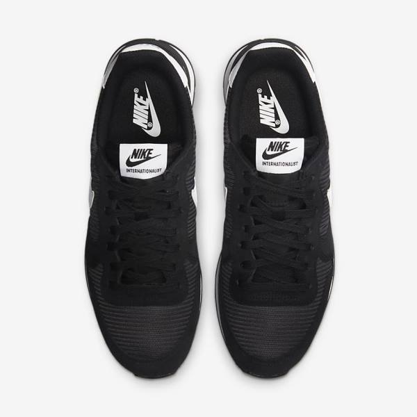 Nike Internationalist Women's Sneakers Black / Dark Grey / White | NK648FOA