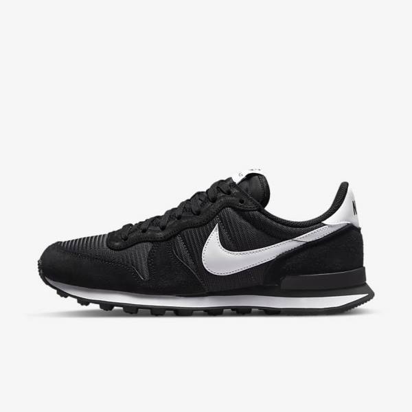 Nike Internationalist Women\'s Sneakers Black / Dark Grey / White | NK648FOA