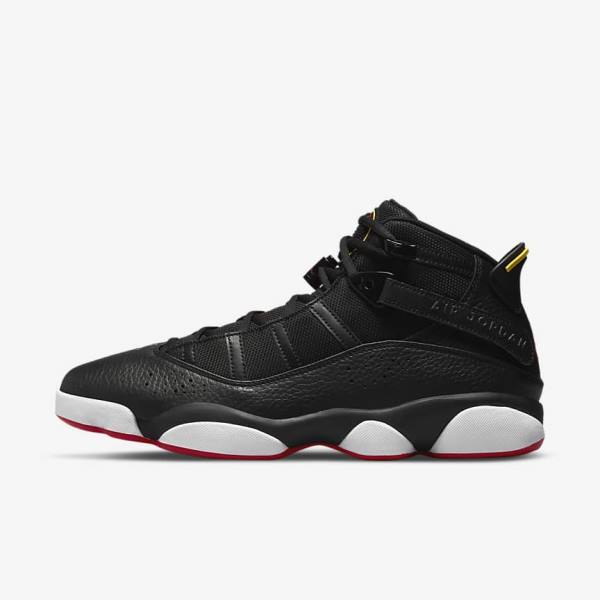 Nike Jordan 6 Rings Men\'s Sneakers Black / White / Yellow / Red | NK974BXC