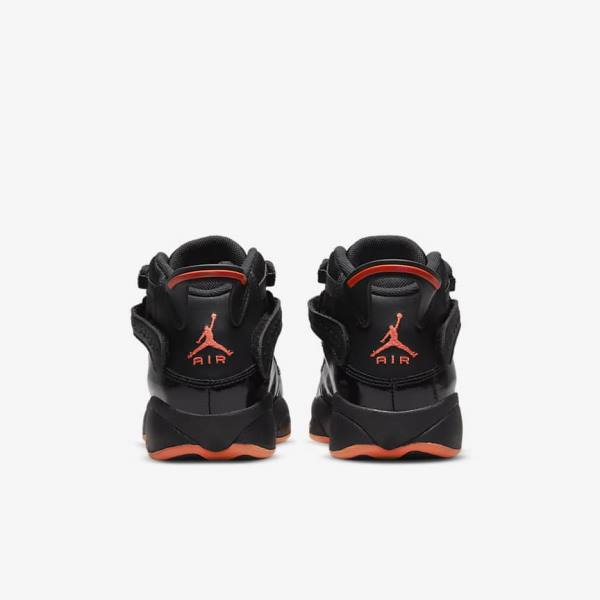 Nike Jordan 6 Rings Older Kids' Sneakers Black | NK092LTJ