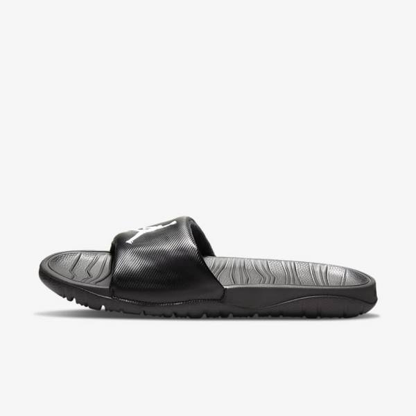 Nike Jordan Break Men\'s Slides Black / White | NK548KYF