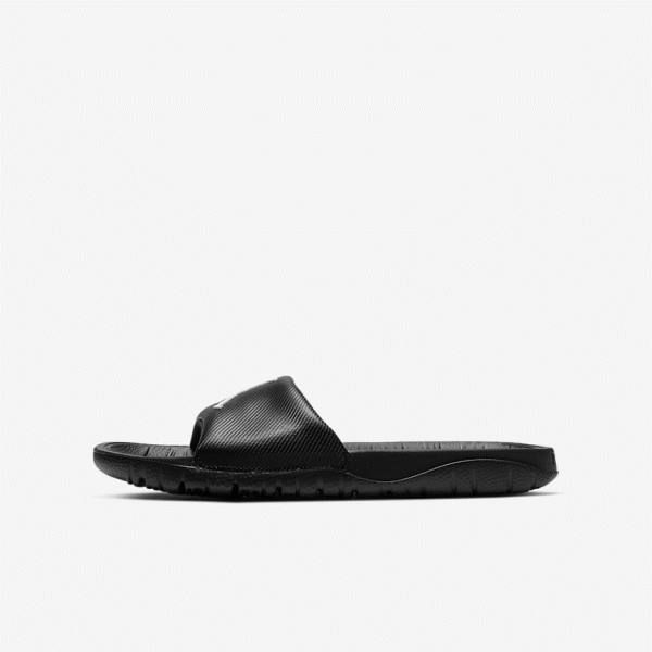 Nike Jordan Break Older Kids\' Slides Black / White | NK423ANZ