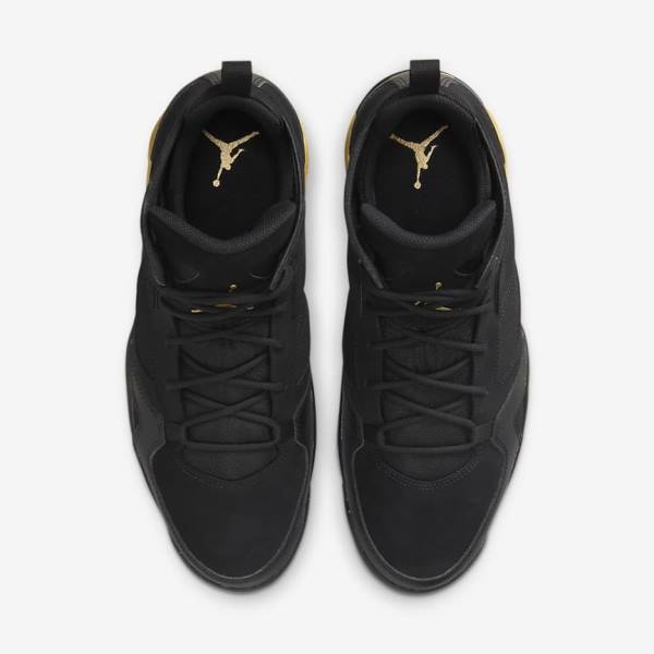 Nike Jordan Flight Club 91 Men's Sneakers Black / Metal Gold | NK145YSL