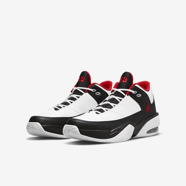 Nike Jordan Max Aura 3 Older Kids' Sneakers White / Black / Red | NK305XRS