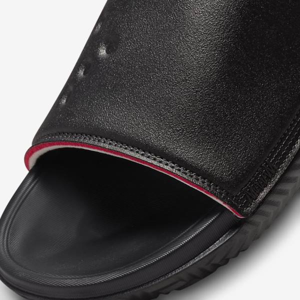 Nike Jordan Play Men's Slides Black / Red | NK143ANV