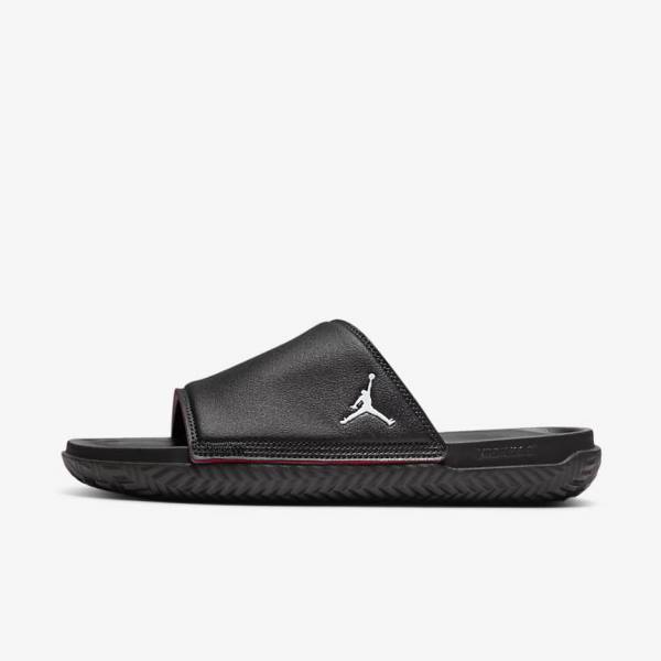 Nike Jordan Play Men\'s Slides Black / Red | NK143ANV