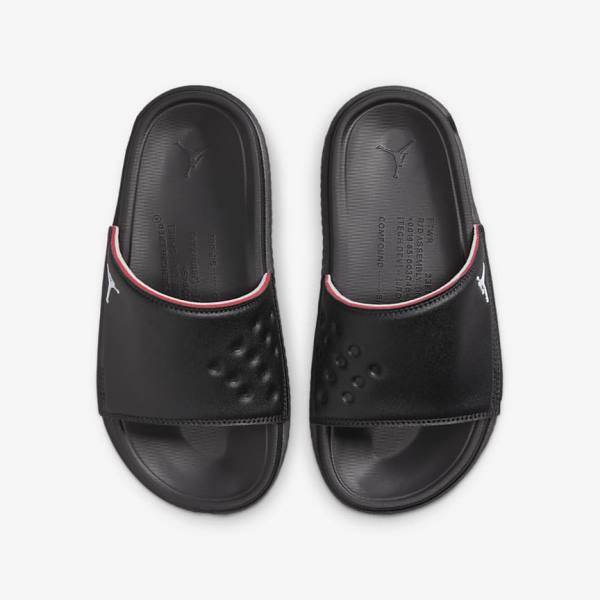 Nike Jordan Play Older Kids' Slides Black / Red | NK875HPI