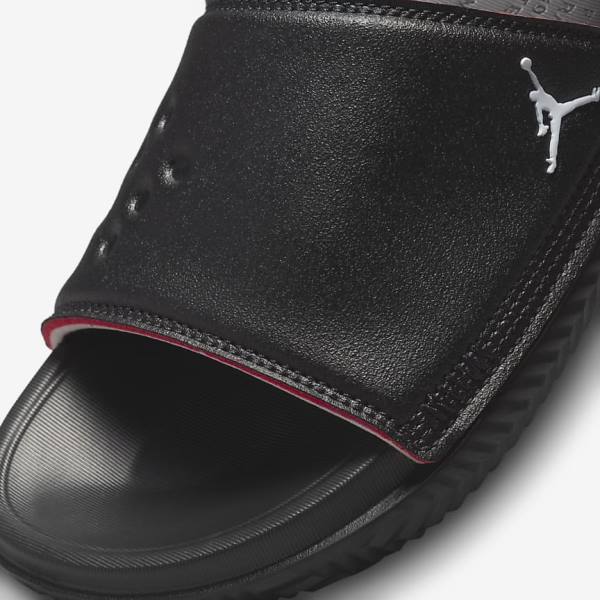 Nike Jordan Play Older Kids' Slides Black / Red | NK875HPI