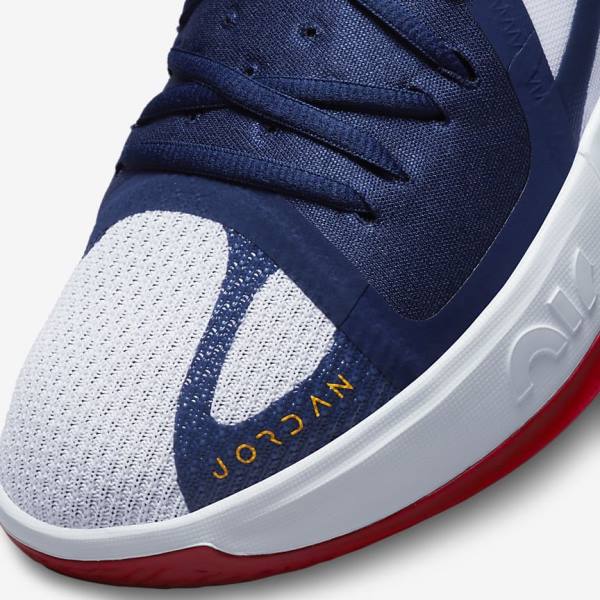 Nike Jordan Zoom Separate Men's Basketball Shoes Navy / White / Red / Gold | NK762CQN