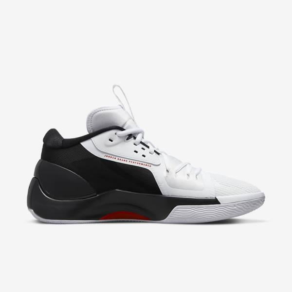 Nike Jordan Zoom Separate Men's Basketball Shoes Black / White / Red | NK830IUY