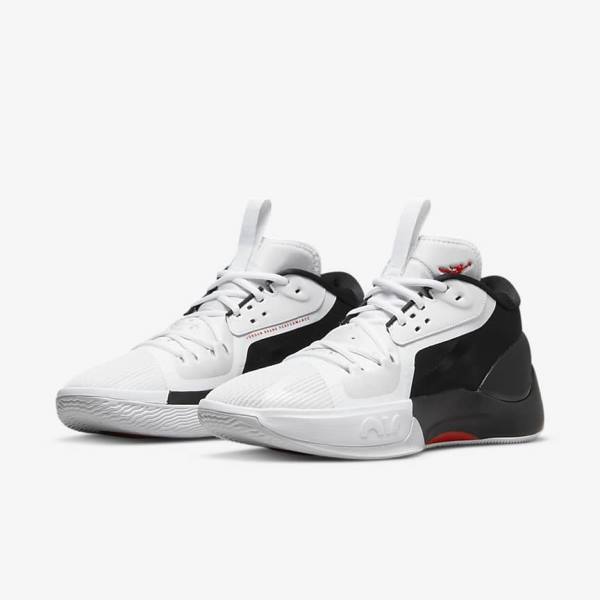 Nike Jordan Zoom Separate Men's Basketball Shoes Black / White / Red | NK830IUY