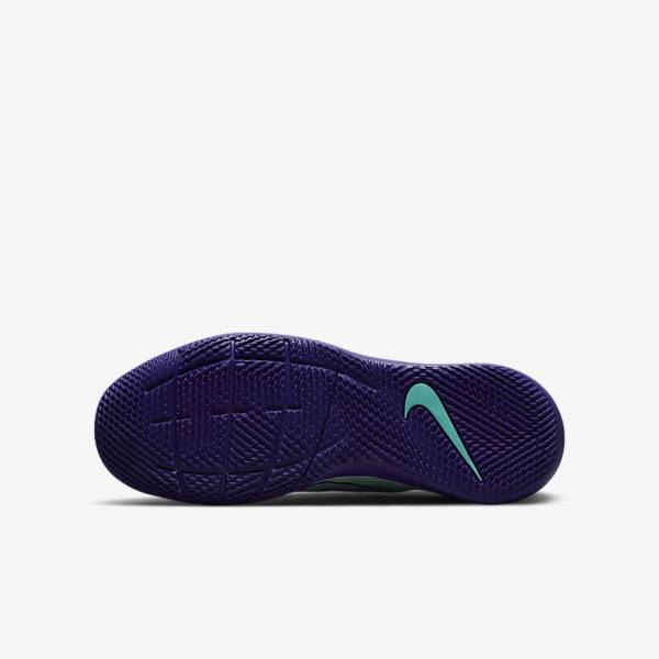 Nike Jr. Mercurial Dream Speed Superfly 8 Academy IC Indoor Court Kids' Football Shoes Green / Purple / Green | NK586WBS