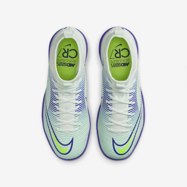 Nike Jr. Mercurial Dream Speed Superfly 8 Academy IC Indoor Court Kids' Football Shoes Green / Purple / Green | NK586WBS