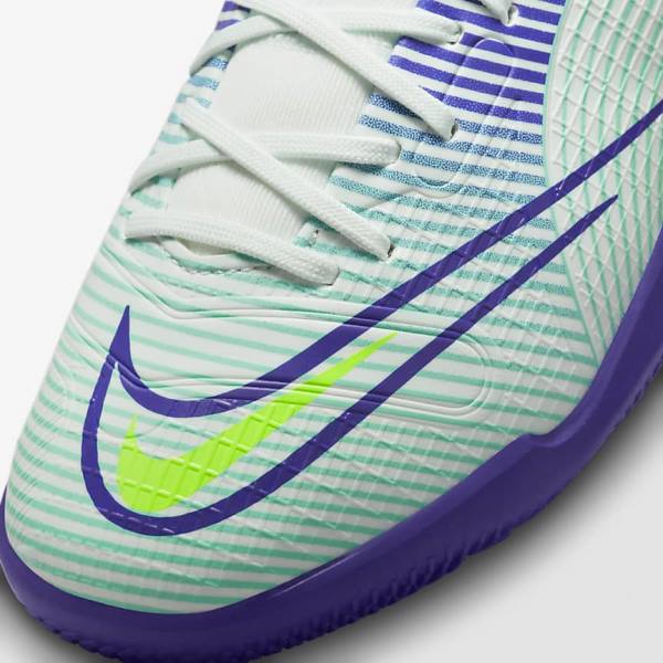 Nike Jr. Mercurial Dream Speed Superfly 8 Academy IC Indoor Court Kids' Football Shoes Green / Purple / Green | NK586WBS