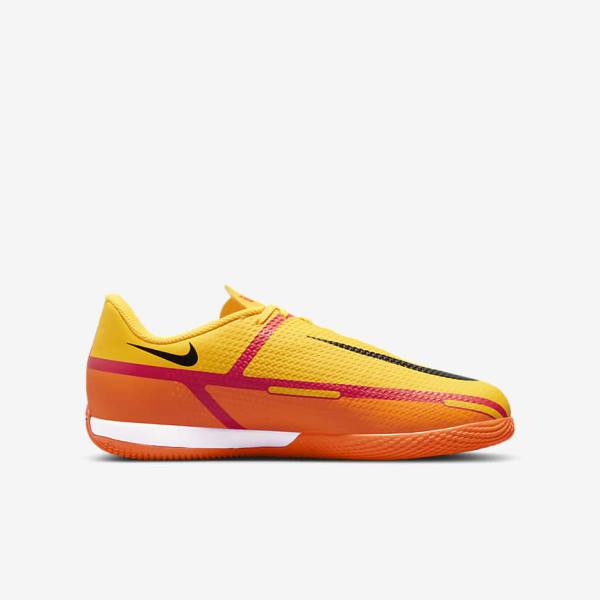 Nike Jr. Phantom GT2 Academy IC Older Indoor Court Kids' Football Shoes Orange / Light Red / Black | NK491CZU