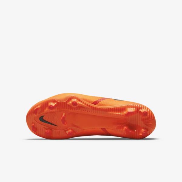 Nike Jr. Phantom GT2 Academy MG Older Multi-Ground Kids' Football Shoes Orange / Light Red / Black | NK537ZUN