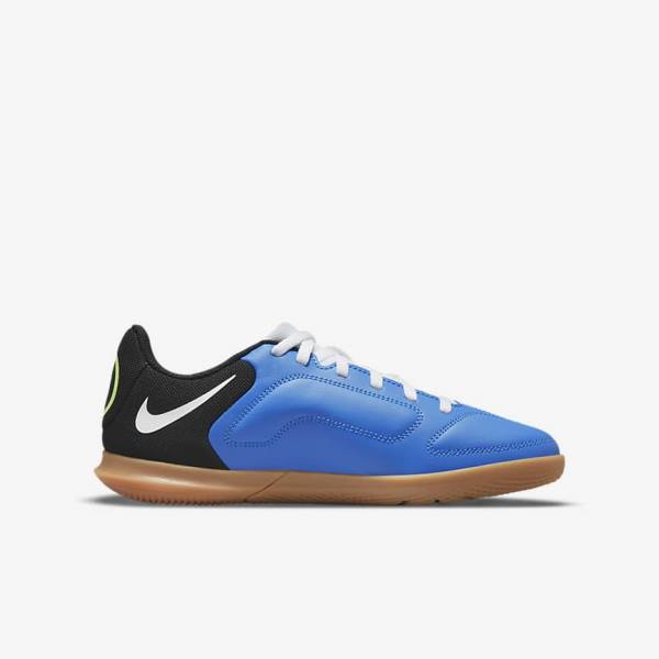 Nike Jr. Tiempo Legend 9 Club IC Older Indoor-Court Kids' Football Shoes Light Blue / Light Green / Brown / Black | NK175ZHA