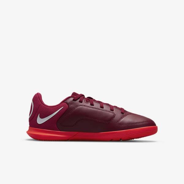 Nike Jr. Tiempo Legend 9 Club IC Older Indoor-Court Kids' Football Shoes Red / Light Red | NK457JAC