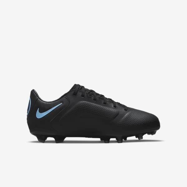 Nike Jr. Tiempo Legend 9 Pro FG Older Firm-Ground Kids' Football Shoes Black / Grey | NK867VRT