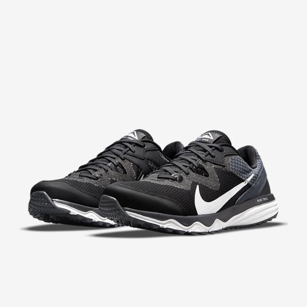 Nike Juniper Trail Trail Men's Running Shoes Black / Dark Grey / White | NK543ETL