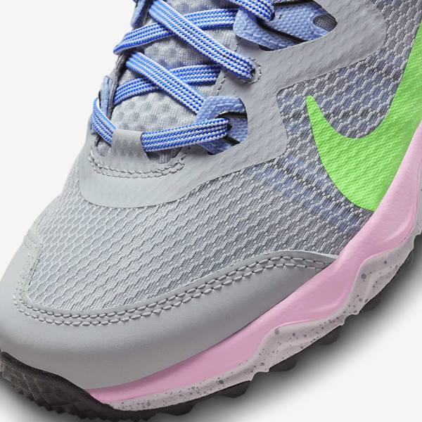 Nike Juniper Trail Trail Women's Running Shoes Grey / Light Blue / Pink / Green | NK729LSW