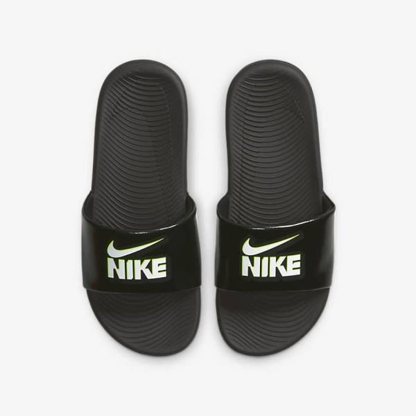 Nike Kawa Older Kids' Slides Black / White | NK320MAZ